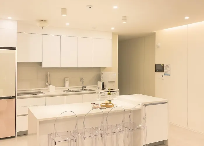 Appartement 이터널 블루 선샤인 O풀빌라o오션뷰o핀란드식사우나o송도 케이블카o