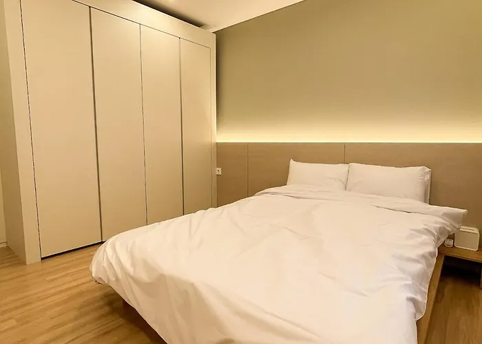 Appartement 이터널 블루 선샤인 O풀빌라o오션뷰o핀란드식사우나o송도 케이블카o *